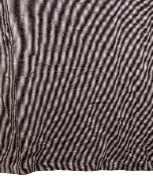 Yohji Yamamoto pour homme（ヨウジヤマモト プールオム）Yohji Yamamoto pour homme (ヨウジヤマモト プールオム) ストライプビッグTシャツ ブラック×ホワイト サイズ:3の古着・服飾アイテム