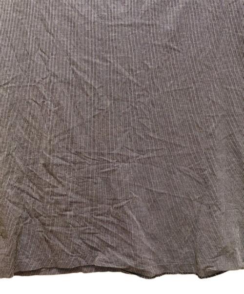 Yohji Yamamoto pour homme（ヨウジヤマモト プールオム）Yohji Yamamoto pour homme (ヨウジヤマモト プールオム) ストライプビッグTシャツ ブラック×ホワイト サイズ:3の古着・服飾アイテム