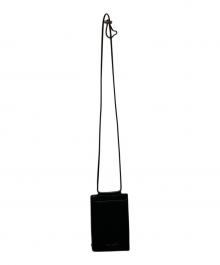 discord Yohji Yamamoto（ディスコード ヨウジヤマモト）の古着「カウレザースマホショルダーポーチ」｜ブラック