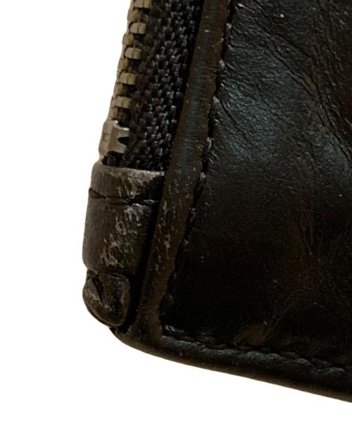 discord Yohji Yamamoto（ディスコード ヨウジヤマモト）discord Yohji Yamamoto (ディスコード ヨウジヤマモト) カウレザースマホショルダーポーチ ブラックの古着・服飾アイテム