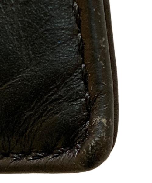 discord Yohji Yamamoto（ディスコード ヨウジヤマモト）discord Yohji Yamamoto (ディスコード ヨウジヤマモト) カウレザースマホショルダーポーチ ブラックの古着・服飾アイテム