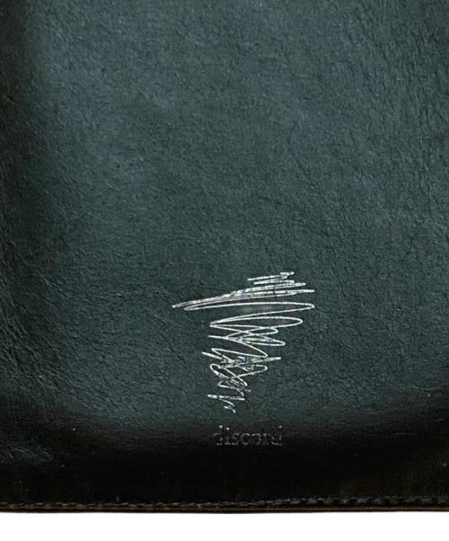 discord Yohji Yamamoto（ディスコード ヨウジヤマモト）discord Yohji Yamamoto (ディスコード ヨウジヤマモト) カウレザースマホショルダーポーチ ブラックの古着・服飾アイテム