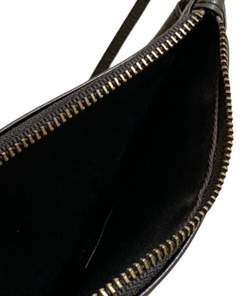 discord Yohji Yamamoto（ディスコード ヨウジヤマモト）discord Yohji Yamamoto (ディスコード ヨウジヤマモト) カウレザースマホショルダーポーチ ブラックの古着・服飾アイテム