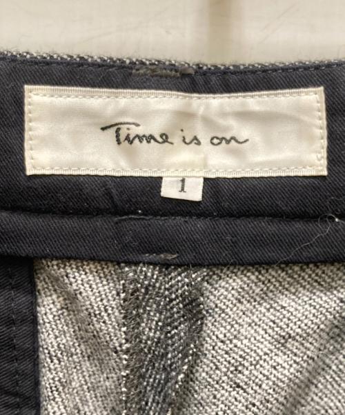 Time is on（タイムイズオン）Time is on (タイムイズオン) カシミヤブレンドウールトラウザー グレー サイズ:1の古着・服飾アイテム