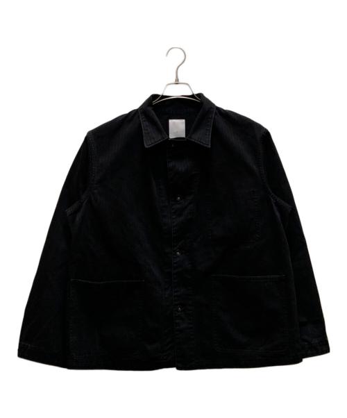 and*（アンド）and* (アンド) ヘリンボーンカバーオール ブラック サイズ:3の古着・服飾アイテム