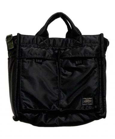 未使用✨ポーター PXタンカー 2way トートバッグ ブラック 中古・古着通販】PORTER (ポーター) PXタンカー 2WAYトートバッグ S