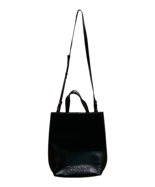 GANNI（ガニー）Ganni (ガニー) BANNER MEDIUM TOTE ブラックの古着・服飾アイテム