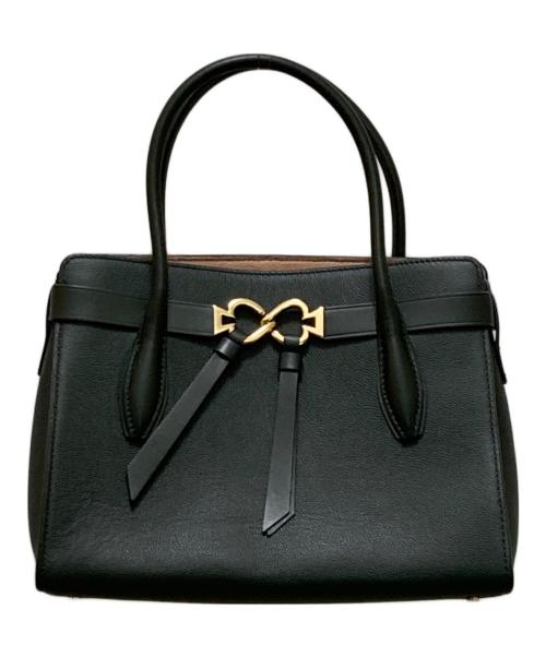 Kate Spade（ケイトスペード）Kate Spade (ケイトスペード) トゥージュール ミディアム サッチェル レザーハンドバッグ グリーンの古着・服飾アイテム