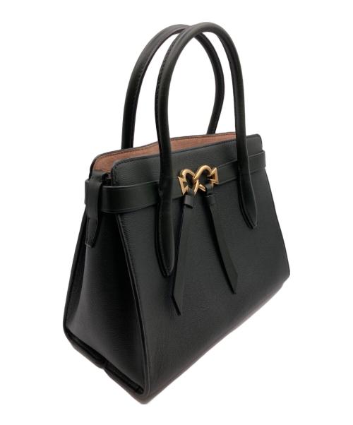 Kate Spade（ケイトスペード）Kate Spade (ケイトスペード) トゥージュール ミディアム サッチェル レザーハンドバッグ グリーンの古着・服飾アイテム