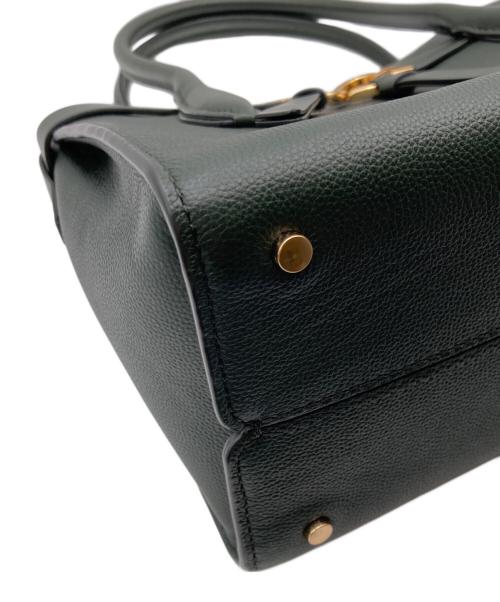 Kate Spade（ケイトスペード）Kate Spade (ケイトスペード) トゥージュール ミディアム サッチェル レザーハンドバッグ グリーンの古着・服飾アイテム