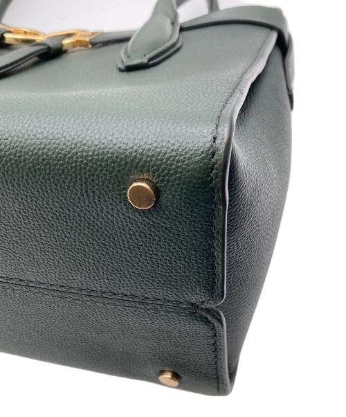 Kate Spade（ケイトスペード）Kate Spade (ケイトスペード) トゥージュール ミディアム サッチェル レザーハンドバッグ グリーンの古着・服飾アイテム