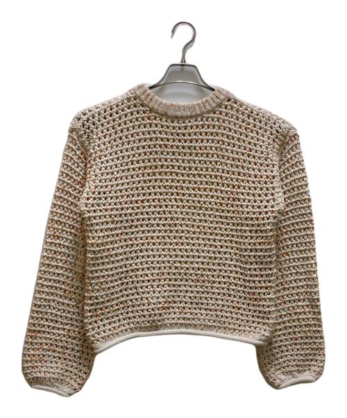 MACPHEE（マカフィー）MACPHEE (マカフィー) コットンスプラッシュプリント クルーネックプルオーバー ベージュ サイズ:Ｓの古着・服飾アイテム