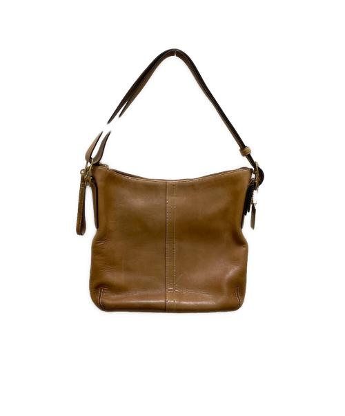 COACH（コーチ）COACH (コーチ) レザーショルダーバッグ ベージュの古着・服飾アイテム