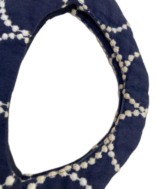 mina perhonen（ミナ ペルホネン）mina perhonen (ミナ ペルホネン) tambourine エッグバッグ ブルーの古着・服飾アイテム