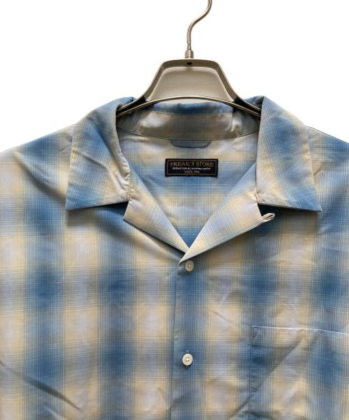 FREAK'S STORE（フリークスストア）FREAK'S STORE (フリークスストア) オンブレチェックシャツ ブルー サイズ:Lの古着・服飾アイテム