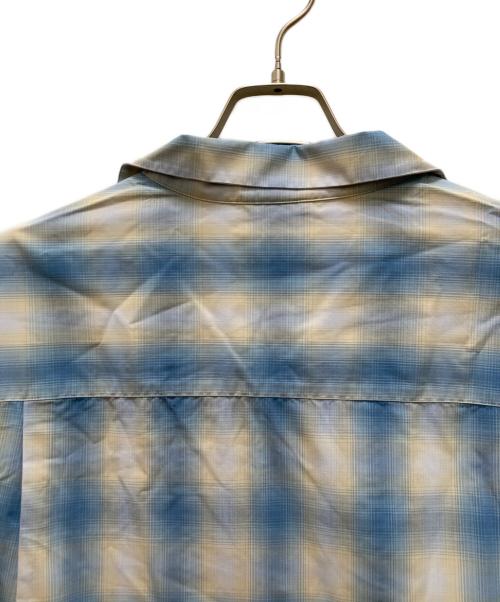 FREAK'S STORE（フリークスストア）FREAK'S STORE (フリークスストア) オンブレチェックシャツ ブルー サイズ:Lの古着・服飾アイテム