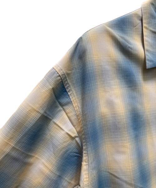 FREAK'S STORE（フリークスストア）FREAK'S STORE (フリークスストア) オンブレチェックシャツ ブルー サイズ:Lの古着・服飾アイテム
