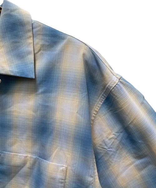 FREAK'S STORE（フリークスストア）FREAK'S STORE (フリークスストア) オンブレチェックシャツ ブルー サイズ:Lの古着・服飾アイテム