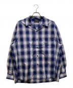 FREAK'S STOREフリークスストア）の古着「オンブレチェックシャツ」｜ブルー