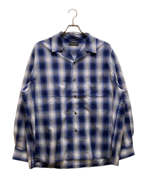 FREAK'S STORE（フリークスストア）FREAK'S STORE (フリークスストア) オンブレチェックシャツ ブルー サイズ:Lの古着・服飾アイテム