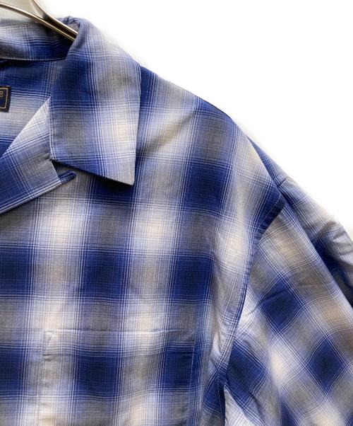 FREAK'S STORE（フリークスストア）FREAK'S STORE (フリークスストア) オンブレチェックシャツ ブルー サイズ:Lの古着・服飾アイテム