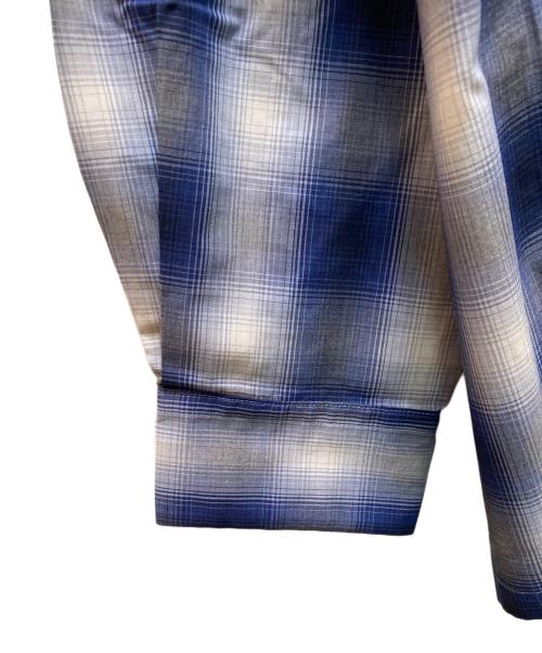 FREAK'S STORE（フリークスストア）FREAK'S STORE (フリークスストア) オンブレチェックシャツ ブルー サイズ:Lの古着・服飾アイテム
