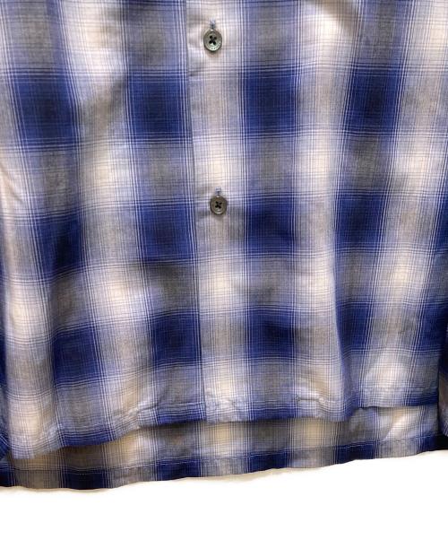 FREAK'S STORE（フリークスストア）FREAK'S STORE (フリークスストア) オンブレチェックシャツ ブルー サイズ:Lの古着・服飾アイテム