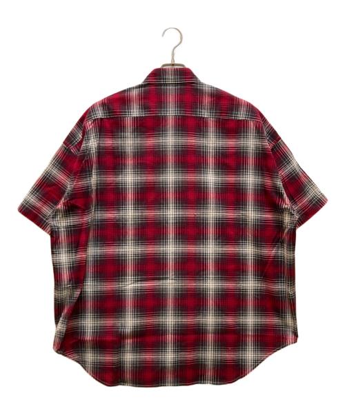 N.HOOLYWOOD（エヌ ハリウッド）N.HOOLYWOOD (エヌ ハリウッド) COMPILE HALF SLEEVE SHIRT レッド サイズ:３６の古着・服飾アイテム