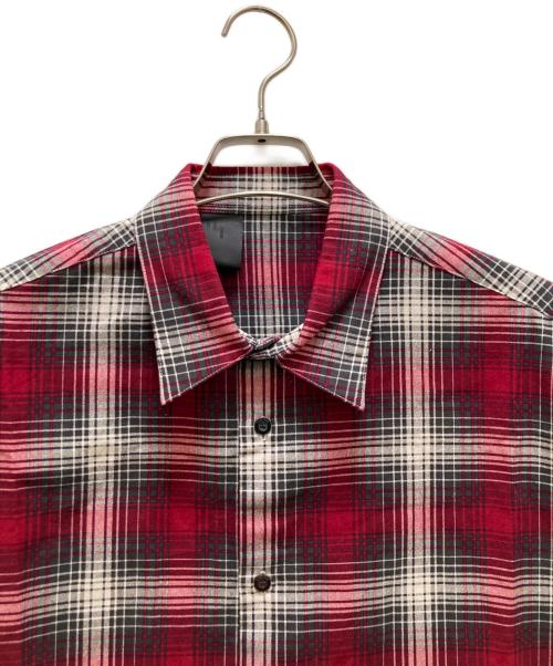 N.HOOLYWOOD（エヌ ハリウッド）N.HOOLYWOOD (エヌ ハリウッド) COMPILE HALF SLEEVE SHIRT レッド サイズ:３６の古着・服飾アイテム
