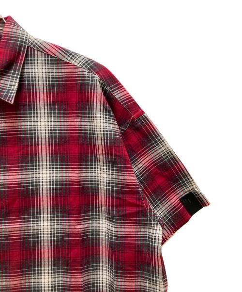 N.HOOLYWOOD（エヌ ハリウッド）N.HOOLYWOOD (エヌ ハリウッド) COMPILE HALF SLEEVE SHIRT レッド サイズ:３６の古着・服飾アイテム