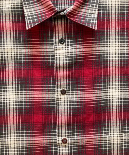 N.HOOLYWOOD（エヌ ハリウッド）N.HOOLYWOOD (エヌ ハリウッド) COMPILE HALF SLEEVE SHIRT レッド サイズ:３６の古着・服飾アイテム
