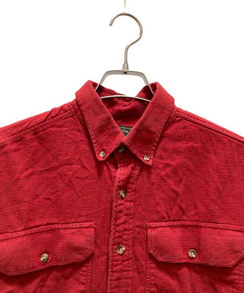 C.C. Filson（フィルソン）C.C. Filson (フィルソン) シャモアワークシャツ レッド サイズ:Ｍの古着・服飾アイテム