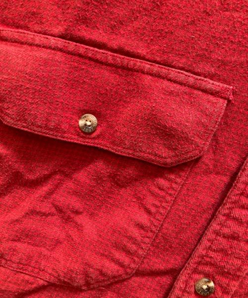 C.C. Filson（フィルソン）C.C. Filson (フィルソン) シャモアワークシャツ レッド サイズ:Ｍの古着・服飾アイテム