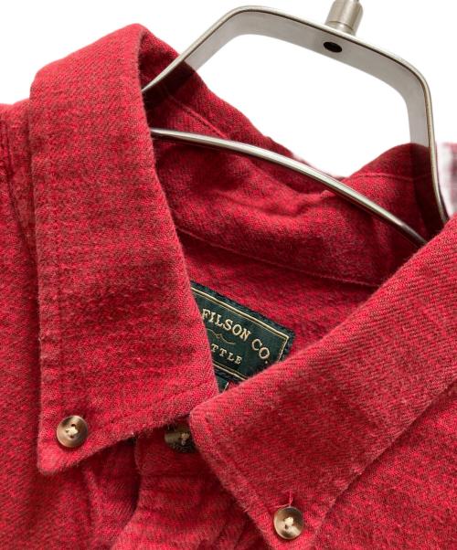 C.C. Filson（フィルソン）C.C. Filson (フィルソン) シャモアワークシャツ レッド サイズ:Ｍの古着・服飾アイテム