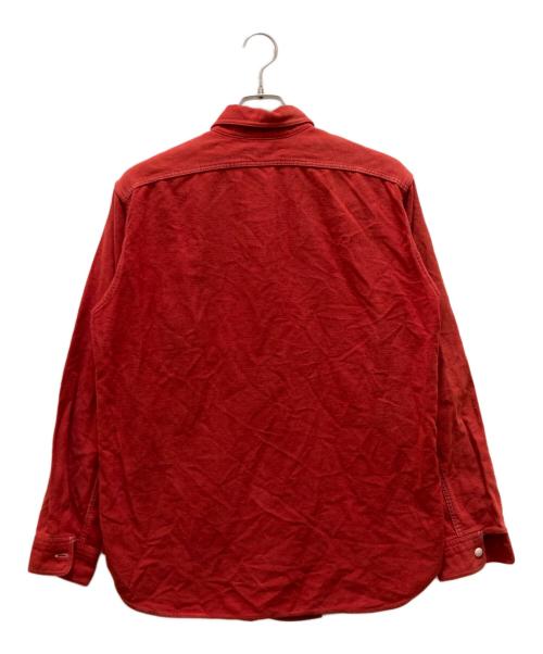 Joe McCOY（ジョーマッコイ）Joe McCOY (ジョーマッコイ) シャモアワークシャツ レッド サイズ:１６の古着・服飾アイテム