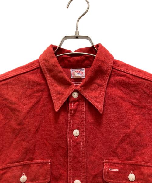 Joe McCOY（ジョーマッコイ）Joe McCOY (ジョーマッコイ) シャモアワークシャツ レッド サイズ:１６の古着・服飾アイテム