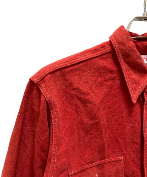 Joe McCOY（ジョーマッコイ）Joe McCOY (ジョーマッコイ) シャモアワークシャツ レッド サイズ:１６の古着・服飾アイテム