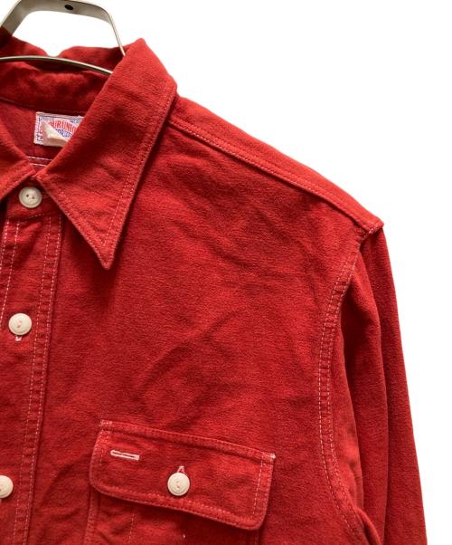 Joe McCOY（ジョーマッコイ）Joe McCOY (ジョーマッコイ) シャモアワークシャツ レッド サイズ:１６の古着・服飾アイテム
