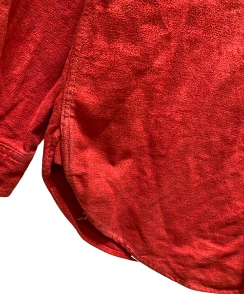 Joe McCOY（ジョーマッコイ）Joe McCOY (ジョーマッコイ) シャモアワークシャツ レッド サイズ:１６の古着・服飾アイテム