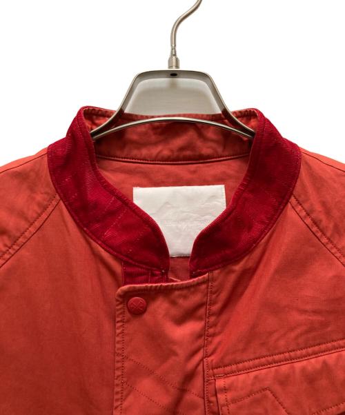 WHITE MOUNTAINEERING（ホワイトマウンテ二アニング）WHITE MOUNTAINEERING (ホワイトマウンテ二アニング) コーデュロイ切替スタンドカラージャケット レッド サイズ:１の古着・服飾アイテム