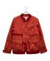 WHITE MOUNTAINEERING（ホワイトマウンテ二アニング）の古着「コーデュロイ切替スタンドカラージャケット」｜レッド