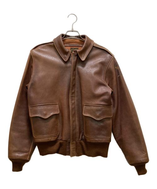 BUZZ RICKSON'S（バズリクソンズ）BUZZ RICKSON'S (バズリクソンズ) A-2 ゴートレザーフライトジャケット ブラウン サイズ:38の古着・服飾アイテム