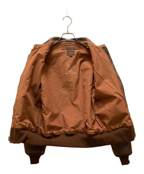 BUZZ RICKSON'S（バズリクソンズ）BUZZ RICKSON'S (バズリクソンズ) A-2 ゴートレザーフライトジャケット ブラウン サイズ:38の古着・服飾アイテム
