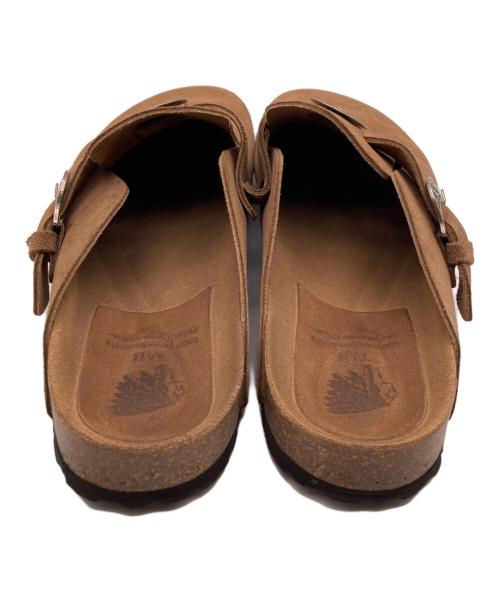 TAJI SHOES（タジ シューズ）TAJI SHOES (タジ シューズ) SABOT/140 サンダル スウェード バックルミュール ブラウン サイズ:４５の古着・服飾アイテム