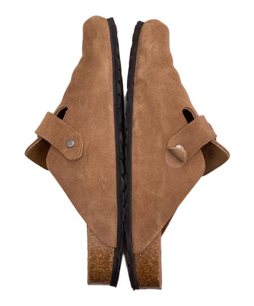 TAJI SHOES（タジ シューズ）TAJI SHOES (タジ シューズ) SABOT/140 サンダル スウェード バックルミュール ブラウン サイズ:４５の古着・服飾アイテム