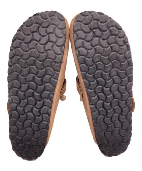 TAJI SHOES（タジ シューズ）TAJI SHOES (タジ シューズ) SABOT/140 サンダル スウェード バックルミュール ブラウン サイズ:４５の古着・服飾アイテム