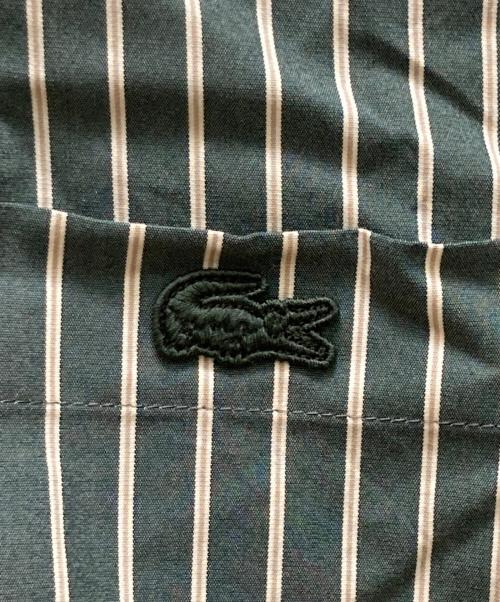 LACOSTE（ラコステ）LACOSTE (ラコステ) マルチストライプシャツドレス グリーン サイズ:３４の古着・服飾アイテム