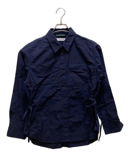 LACOSTE（ラコステ）LACOSTE (ラコステ) リボンディテールシャツ ブルー サイズ:３４の古着・服飾アイテム