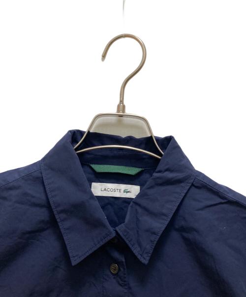 LACOSTE（ラコステ）LACOSTE (ラコステ) リボンディテールシャツ ブルー サイズ:３４の古着・服飾アイテム