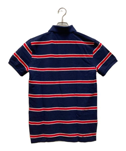 POLO RALPH LAUREN（ポロ・ラルフローレン）POLO RALPH LAUREN (ポロ・ラルフローレン) ボーダーポロシャツ ネイビー サイズ:Ｓ 未使用品の古着・服飾アイテム